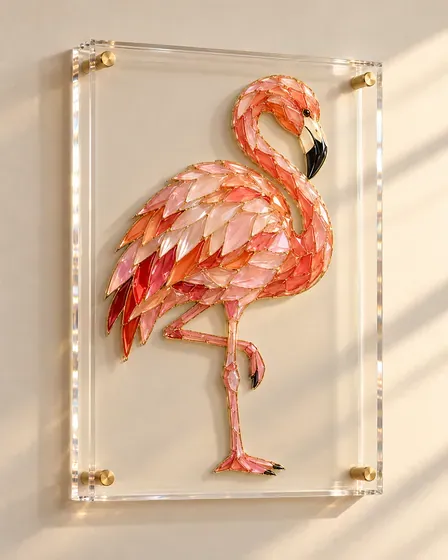 Flamingo: One leg, all attitude.